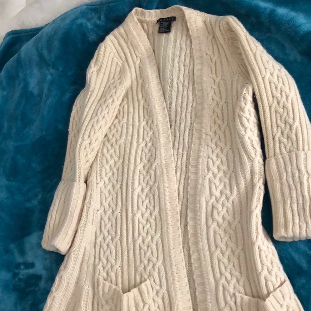 Cream colored cardigan